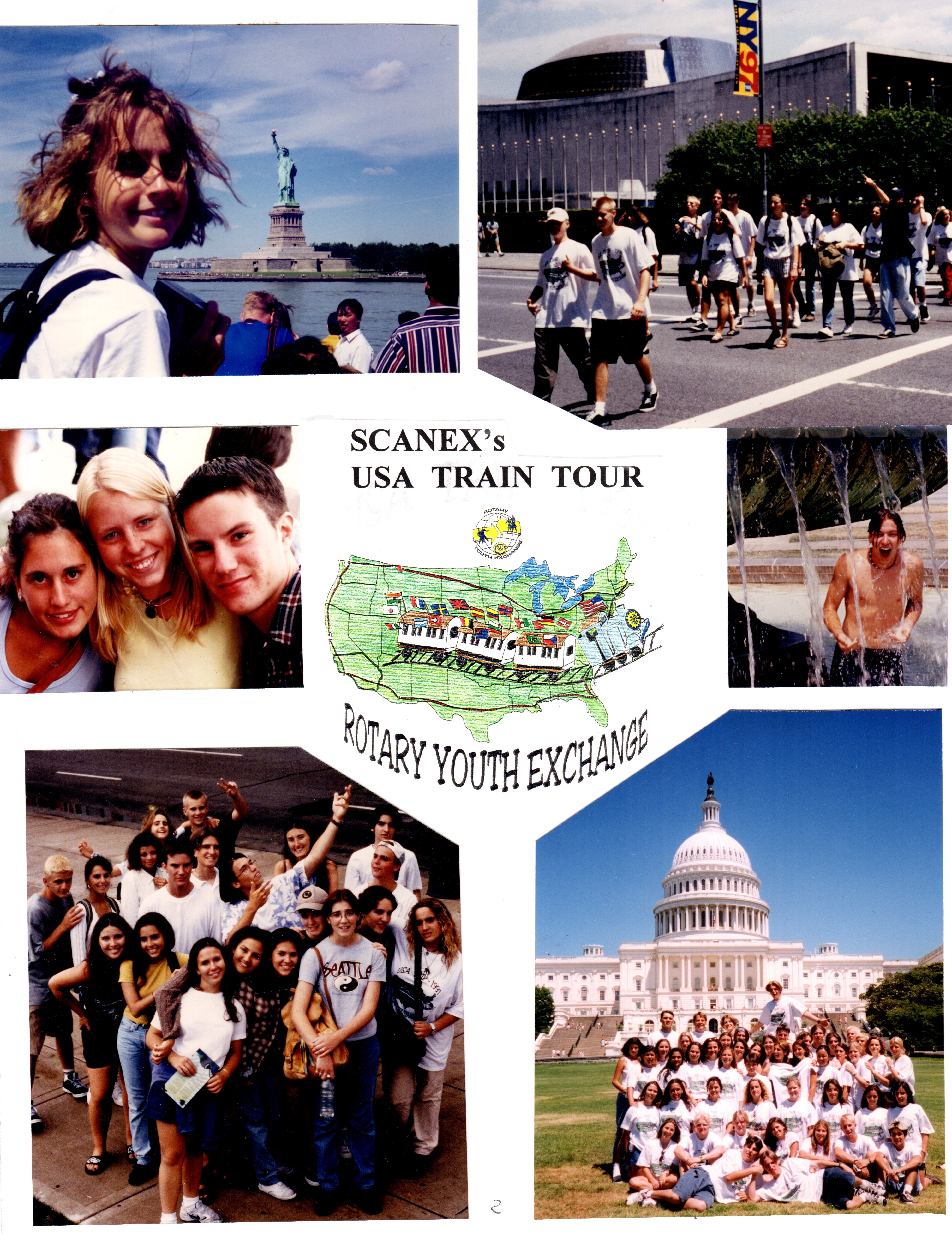Flyer with sample activities from the 1997 tour.